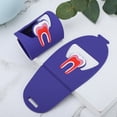 thumbnail image 4 of Pantalla de tarjeta de teléfono dental, 2 piezas con forma de dientes, soporte para tarjetas con forma de dientes dentales, respuesta rápida, 4 of 8