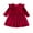 Red, variant on SILVERCELL 9M-5T Toddler Baby Girls Christmas Velvet Dresses Casual Pleated Dress Long Sleeve Party Dresses