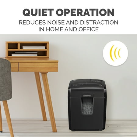 Fellowes - Powershred 8MC, 8 Sheet Micro Cut Paper Shredder - Black