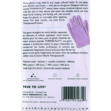 Earth Therapeutics Moisturizing Hand Gloves - 1 Pair