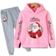 thumbnail image 2 of Christmas Boys and girls Santa Claus long sleeve cartoon sports casual hoodie set multi-color fashion printed hoodie set, 2 of 4