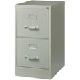 thumbnail image 2 of Hirsh 22-in Deep 2-Drawer Metal Letter Width Vertical File Cabinet in Light Gray, 2 of 6