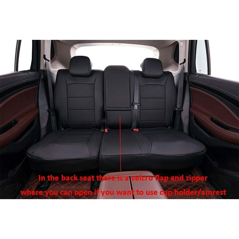 Leatherette Custom Fit Front and Rear Car Seat Covers Compatible with –