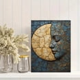 thumbnail image 2 of UXIEQU 12x16 Inch 2D Flat Sun Moon Cracked Texture Wall Art Celestial Rustic Spiritual Boho Home Decor, 2 of 8