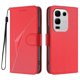 thumbnail image 1 of For Infinix Note 50x 5G Case Triangle Imprint Leather Phone Cover with Lanyard - Golden, 1 of 5