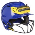 thumbnail image 4 of EvoShield XVT Batting Helmet Gloss Finish with Facemask, Royal, Small and Medium, 4 of 5