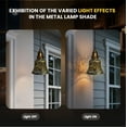 thumbnail image 5 of 4 Set Starfish Ceiling Fan Light Covers , AEELLEEA Metal Mini Lamp Shade Light Fixture cover for Pendant Light,Tulip Ceiling Light Cover 2-1/8" Fitter Size, 5-1/8" High x 6" Diameter, 5 of 8