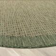 thumbnail image 6 of Well Woven Medusa Odin Solid Striped Green 3'11" Round Indoor/Outdoor Flat-Weave Rug, 6 of 7