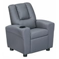 thumbnail image 4 of Olive & Opie Chase Kids/Toddler Recliner Chair - Push Back Lounge Sofa for Boys & Girls Age 3+, Vegan Leather Mink, 4 of 10