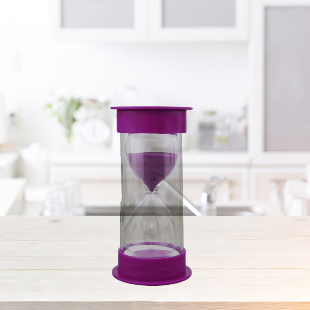 Reloj de arena cilíndrico de 30 minutos Reloj de arena Mini vidrio de arena  portátil para juegos de fiesta Decoración de mesa Regalo Methold HA3001-01