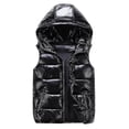 thumbnail image 1 of Sliktaa Unisex Shiny Waterproof Sleeveless Jacket Lightweight Puffer Vest, 1 of 2