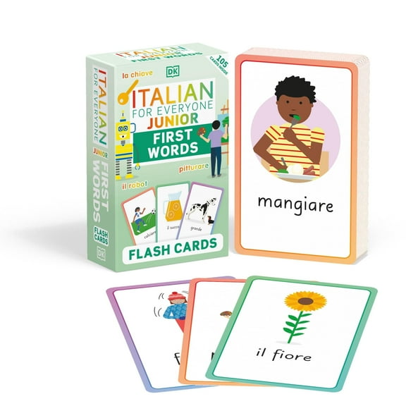 Italian for Everyone Junior First Words Flash Cards