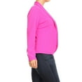 thumbnail image 2 of Women's Plus Size Long Sleeve Open Front Blazer for Office and Casual Wear, 2 of 5