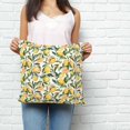 thumbnail image 3 of Throw Pillow Covers 16x16 Inch, Summer Lemon Decorative Pillow Cases for Couch Sofa Bed, Farmhouse Tropical Botanical Fruit Cotton Linen Square Home Decor Pillowcases with Hidden Zipper, 3 of 7