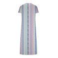 thumbnail image 5 of Robes pour Femmes 2024 Été Surdimensionné Décontracté Manches Courtes Col en V Robe Imprimée Robe Ample 50 % de Réduction!, 5 of 5
