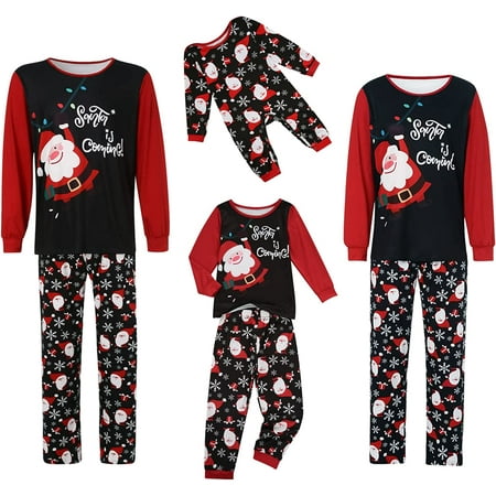 

DanceeMangoos Family Christmas Pjs Matching Sets - Christmas Pajamas for Family Plaid Sleepwear Pants Matching Xmas Pjs for Family