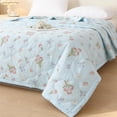 thumbnail image 3 of Ohufall Cooling Comforter Cotton Comforter Throw Blanket Thin Summer Bedding Washed Washable Quilt Core Student Bedroom, 3 of 6