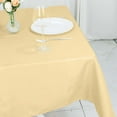 thumbnail image 3 of Efavormart 54" x 54" Champagne 200 GSM Wrinkle / Stain Resistant Premium Polyester Square Tablecloths For Wedding Catering Party Decorations, 3 of 9