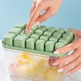 thumbnail image 4 of Ice Cube Tray, Tray with Lid and Bin and Ice Scoop, Ice Cube Pop Out Tray, for Freezer, Ice Cube Molds, 4 of 6