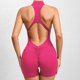 thumbnail image 3 of Conjunto de yoga con cremallera para mujer, mono deportivo sin mangas, mono sexy de una pieza con tirantes y sujetador acolchado, monos de entrenamiento, ropa deportiva, 3 of 5