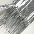 thumbnail image 3 of Party Heavy Sequins Tassels Dress Round Neck Straight Long Shiny Silver Dress Evening, 3 of 5