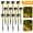 Warm White, variant on Qishi Solar Garden Lights, 12pack Solar Lights Outdoor - Waterproof, Stainless Steel Outdoor Solar Lights, LED Solar Powered Landscape Lighting for Yard Patio Landscape In-Ground Spike Pathway
