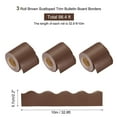 thumbnail image 2 of Uxcell 3 Roll 10 m Card Stock Bulletin Board Border Scalloped Border for Classrooms Homes Decoration Brown, 2 of 7