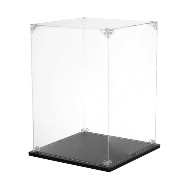 Caja de exhibición de acrílico Uxcell, 8"x10"x12" Caja de exhibición transparente para almacenamiento de coleccionables y figuras de acción