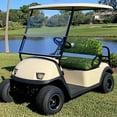 thumbnail image 4 of Pzuqiu Green Leafy Golf-Themed Seat Cover Set - Breathable Stretch-Fit Golf Cart Accessories | Compatible with EZGO, Club Car & Yamaha 2-Seater Carts, 4 of 9