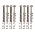 thumbnail image 2 of STARTIST 8 Pieces Adjustable Double Coil Pickup Frame Screws Springs Pickup Height Screws Argent, 2 of 9