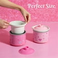 thumbnail image 6 of Paris Hilton 0.65 Qt Mini Dip and Food Warmers, Heart Design, Set of 2, Pink, 6 of 7