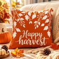 thumbnail image 4 of Hyknon Fall Pillow Covers, 18×18 Inch Pumpkin Maple Leaf Throw Pillowcase Cases, Autumn Harvest Rural Cushion Covers, Decor Pillowcases for Thanksgiving Couch Sofa Bed Indoor Home Decor, Orange, 4 of 7
