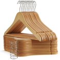 thumbnail image 1 of Perchas de madera UINICOR, paquete de 30 unidades, para ropa, resistentes, 1 of 7