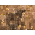 thumbnail image 2 of Wiley, Marta 32x24 Black Ornate Wood Framed with Double Matting Museum Art Print Titled - VEGAN- Sepia, 2 of 4