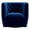 Blue, variant on Rose Mid Century Modern Comfy Orange Velvet Swivel Accent Chair