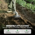 thumbnail image 4 of 20V Cordless Tiller Cultivator, 360RPM Electric Garden Tiller with 2.0Ah Battery & Charger, 9" Tilling Width, 6.6" Depth, Ideal for Lawn, Garden Beds, and Soil Cultivation$$Garden & Patio, 4 of 8