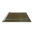 thumbnail image 2 of Ahgly Company Machine Washable Indoor Rectangle Persian Turquoise Blue Traditional Area Rugs, 2' x 5', 2 of 4