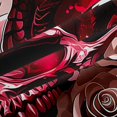 thumbnail image 5 of Manfei Gothic Dragon Animals Blackout Curtains,Retro Rose Skull Curtains Pack of 2 (42x84 Each),Red Black, 5 of 6