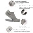 thumbnail image 2 of Sonducket 6 pares de calcetines deportivos para hombre, calcetines transpirables suaves para tobillos, calcetines protectores para pies, zapatillas Accesorios de calzado En blanco y negro METRO Sonducket AP013051-22, 2 of 6