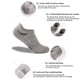 thumbnail image 4 of Calcetines Deportivos Qarigey 6 Pares para Hombres y Mujeres Gris Claro AP013051-06, 4 of 6