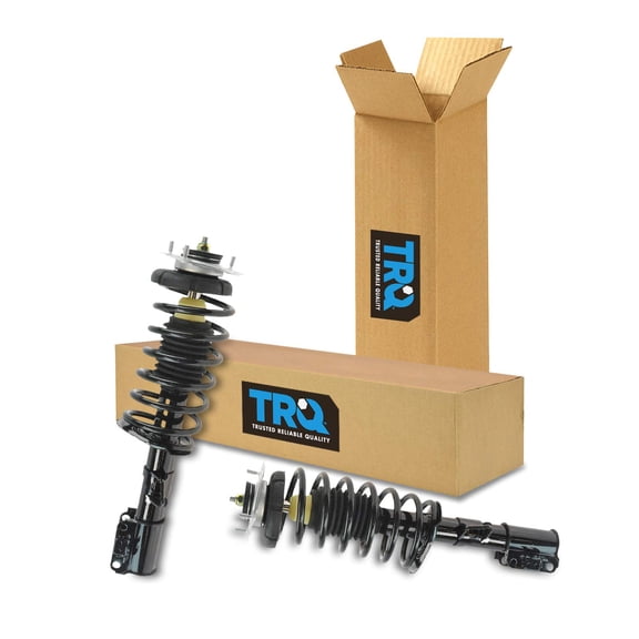 TRQ Front Strut & Coil Spring Assembly Set Driver & Passenger Sides Fits Select 93-97 Volvo 850 98-04 C70 98-00 S70 V70