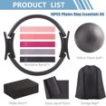 thumbnail image 2 of Pilates Kit at Home 10PCS Pilates Equipment with 11.81Inch Pilates Ring 9.8Inch Ball 5PCS Stretching Strap Risistance Bands Block Gym Bag, 2 of 7