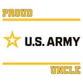 thumbnail image 3 of CafePress - Proud Army Uncle Black And Gold Baseball Jersey - Cotton Baseball Jersey, 3/4 Raglan Sleeve Shirt, 3 of 4