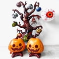 thumbnail image 4 of Mini globos de calabaza de pie para Halloween, globos de calabaza con Base de papel de aluminio de Mylar para decoraciones de fiesta de Halloween, 2 paquetes, 4 of 4