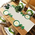thumbnail image 4 of TIMIFIS Linen Flags, Luck Clovers Table Flag Great for St Patricks Day Celebrations Clovers Table Flag for Holiday Decorations Home Decor, 4 of 6