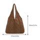 thumbnail image 5 of Bolso Hombro Informal para Mujer Bolso Compras Color Sólido para Mujer (café), 5 of 9