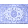 thumbnail image 1 of Ahgly Company Machine Washable Indoor Rectangle Medallion Blue Traditional Area Rugs, 6' x 9', 1 of 4
