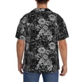 thumbnail image 3 of Kdxio Men's Hawaiian Shirt for Men Short Sleeve Shirt Black Cats In A Garden Summer Casual Holiday Beach Button Down T-Shirts, 3 of 5