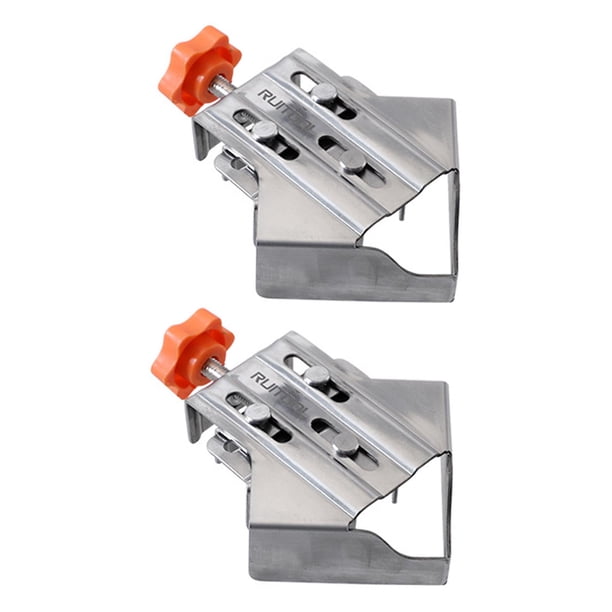 Abrazadera de esquina para carpintería, clips de posicionamiento a prueba de óxido, abrazadera de ángulo recto de 90 grados 2 piezas de forma cerrada