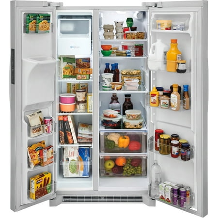 Frigidaire - 25.6 Cu. Ft. Side-by-Side Refrigerator - White